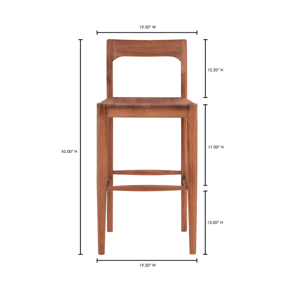 Moe's Home Owing Barstool Walnut BC-1125-03