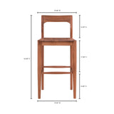 Moe's Home Owing Barstool Walnut BC-1125-03