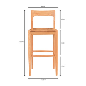 Moe's Home Owing Barstool Oak BC-1125-24