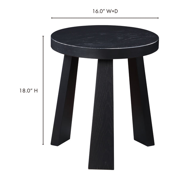 Moe's Home Lund Stool Black Oak BC-1126-02