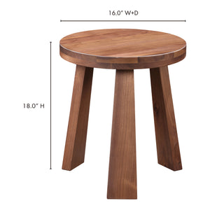 Moe's Home Lund Stool Walnut BC-1126-03