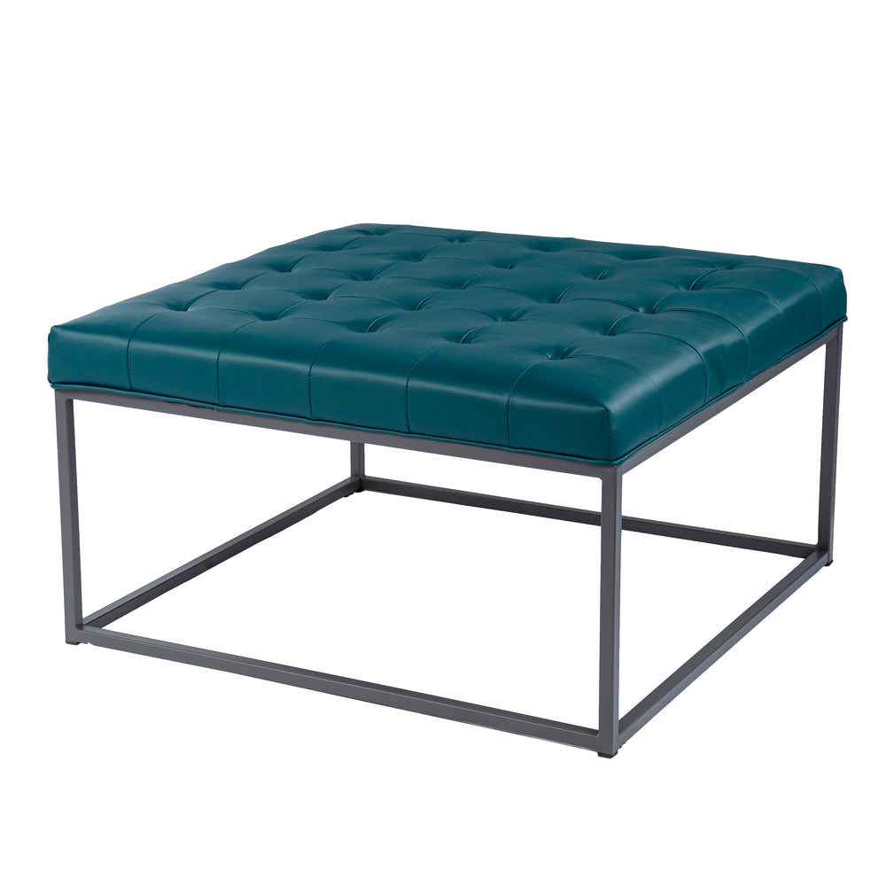 Sei Furniture Ciarin Upholstered Cocktail Ottoman Blue Bc1102026