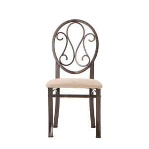 Sei Furniture Lucianna Chairs 4Pc Set Dark Brown Bc1491