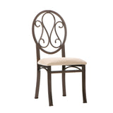 Sei Furniture Lucianna Chairs 4Pc Set Dark Brown Bc1491