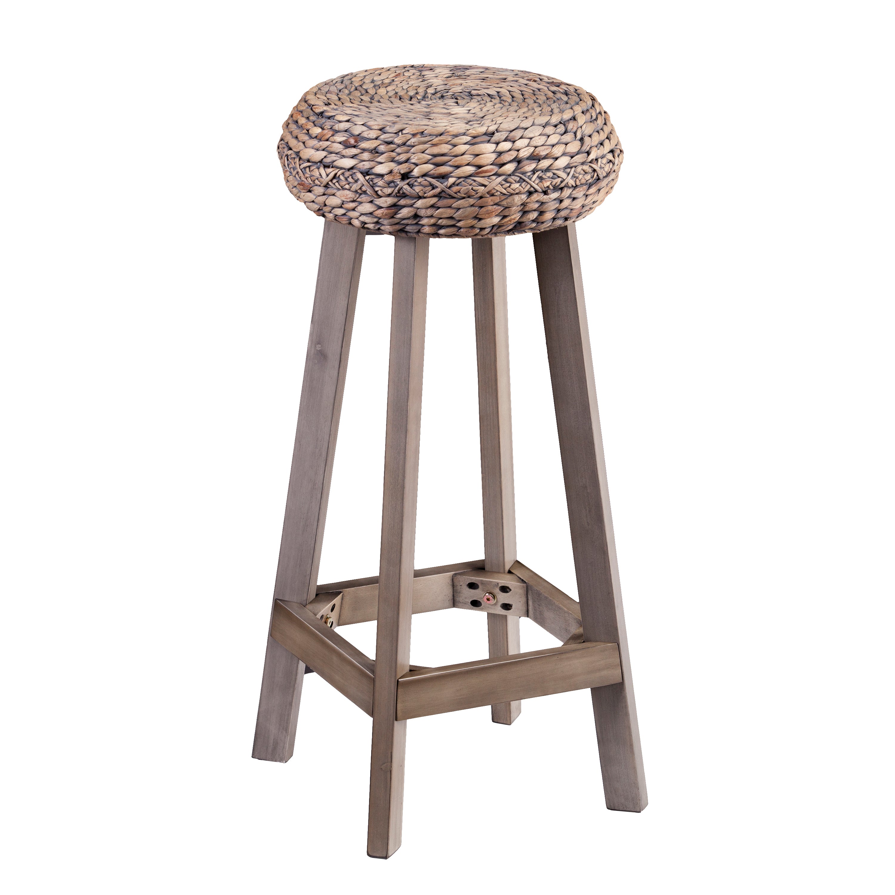 Rutina 30" Round Backless Barstool Set - Thumbnail 2