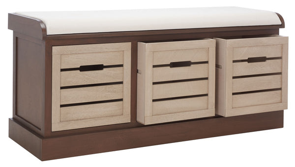 Safavieh Briar 3 Drawer Cushion Bench BCH5700D