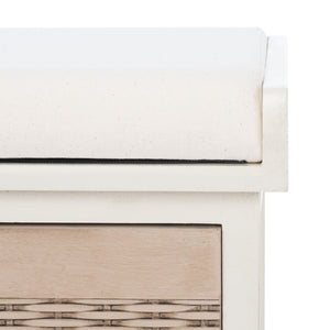 Safavieh Landers 2 Drawer/Cushion Storage Bench BCH5702A