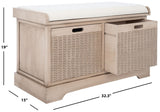 Safavieh Landers 2 Drawer/Cushion Storage Bench BCH5702D