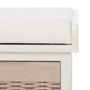 Safavieh Landers 3 Drawer/Cushion Storage Bench BCH5703A