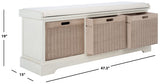 Safavieh Landers 3 Drawer/Cushion Storage Bench BCH5703A