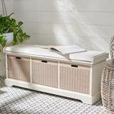 Safavieh Landers 3 Drawer/Cushion Storage Bench BCH5703A