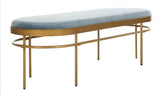 Sylva Luxurious Contemporary Oval Bench with Vintage Italian Design for Stylish Living Room Decor