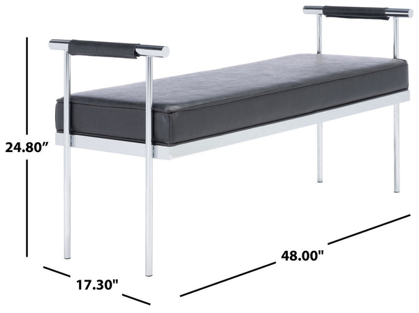 Pim Long Rectangle Bench W/ Arms