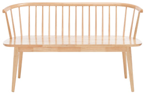 Safavieh Blanchard Spindle Bench Natural Rubber Wood BCH8500A