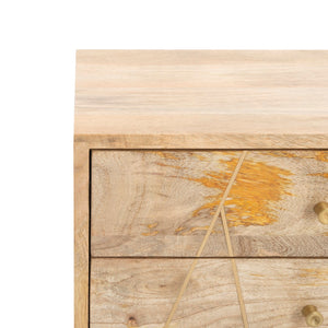 Safavieh Taft 2 Drawer Cushioned Seated Bench Natural / Grey Fabric  Wood BCH9000A