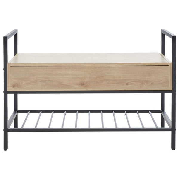 Safavieh Rhonwen Storage Bench  Sand / Black BCH9300A