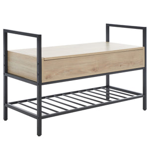 Safavieh Rhonwen Storage Bench  Sand / Black BCH9300A