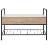 Safavieh Rhonwen Storage Bench  Sand / Black BCH9300A