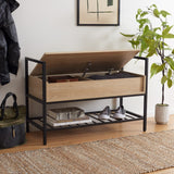 Safavieh Rhonwen Storage Bench  Sand / Black BCH9300A