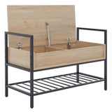 Safavieh Rhonwen Storage Bench  Sand / Black BCH9300A