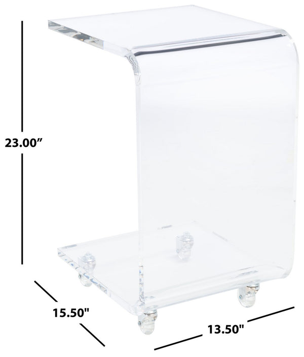 Rollins Acrylic Bar Cart