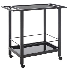 Gaelle Two-Tier Bar Cart with Handles - Modern Design, UV Resistant, Perfect for Entertaining Guests