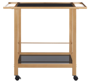 Gaelle Two-Tier Bar Cart with Handles - Modern Design, UV Resistant, Perfect for Entertaining Guests