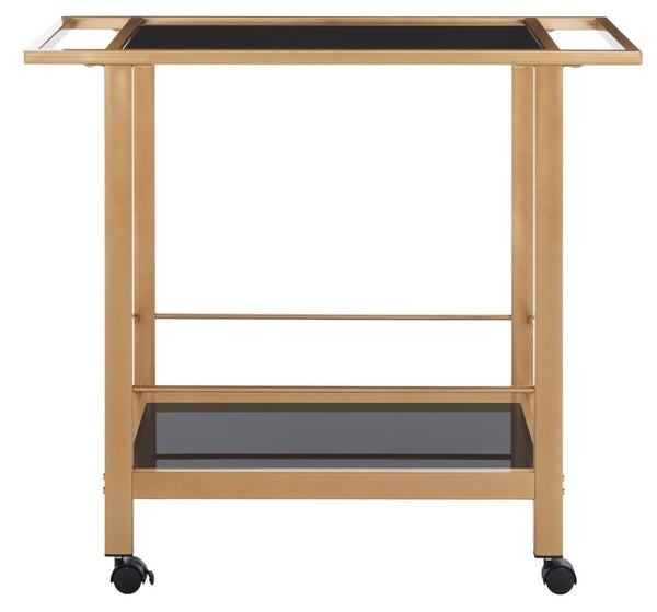 Gaelle Two-Tier Bar Cart with Handles - Modern Design, UV Resistant, Perfect for Entertaining Guests