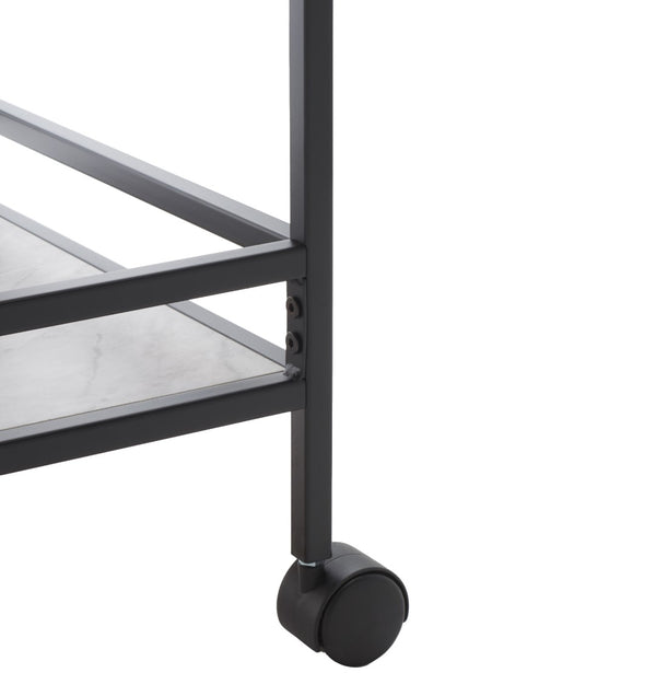 Idria Modern 3-Tier Bar Cart - Sophisticated Serving Trolley with Sleek Design for Entertaining