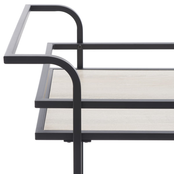 Lameris Stylish Two-Tier Bar Cart with Curved Handles for Elegant Entertaining and Storage Solutions