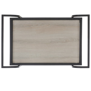 Lameris Stylish Two-Tier Bar Cart with Curved Handles for Elegant Entertaining and Storage Solutions