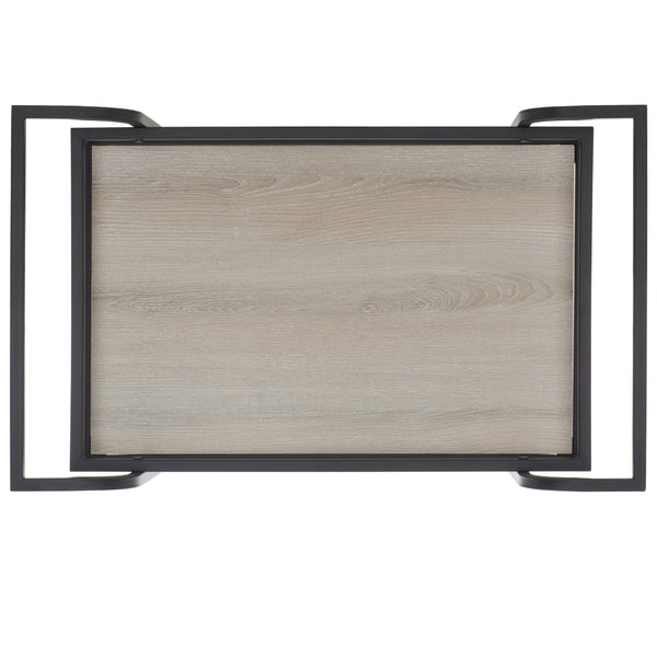 Lameris Stylish Two-Tier Bar Cart with Curved Handles for Elegant Entertaining and Storage Solutions