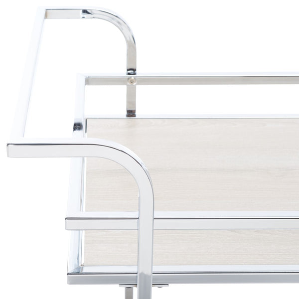 Lameris Stylish Two-Tier Bar Cart with Curved Handles for Elegant Entertaining and Storage Solutions