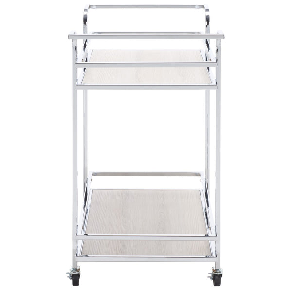 Lameris Stylish Two-Tier Bar Cart with Curved Handles for Elegant Entertaining and Storage Solutions