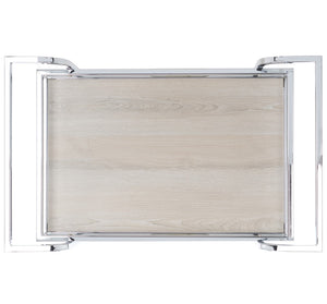 Lameris Stylish Two-Tier Bar Cart with Curved Handles for Elegant Entertaining and Storage Solutions