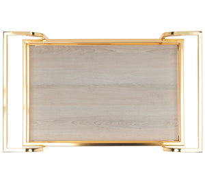 Lameris Stylish Two-Tier Bar Cart with Curved Handles for Elegant Entertaining and Storage Solutions