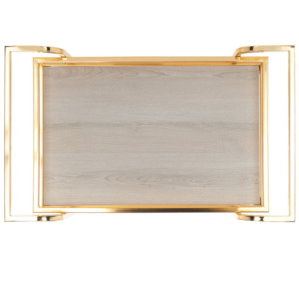 Lameris Stylish Two-Tier Bar Cart with Curved Handles for Elegant Entertaining and Storage Solutions