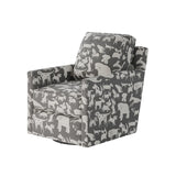 Fusion 21-02G-C Transitional Swivel Glider Chair 21-02G-C Doggie Graphite Swivel Glider