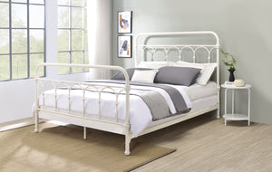 Citron Transitional Bed White Finish BD00131F-ACME