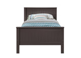 Bungalow Contemporary/Casual Twin Bed Chocolate Finish BD00494-ACME