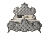 Perine Contemporary Queen Bed Gray Velvet(#AR108) BD01062Q-ACME