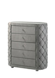 Perine Contemporary Chest Gray Velvet(#AR108) BD01066-ACME