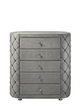 Perine Contemporary Chest Gray Velvet(#AR108) BD01066-ACME