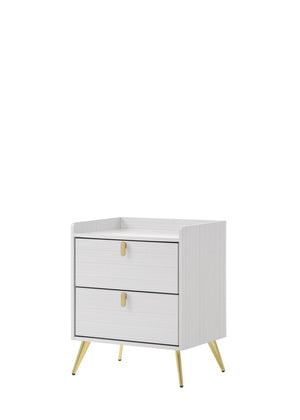 Zeena Contemporary Nightstand White(#6020) BD01177-ACME