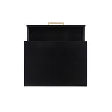 Gloria Two Drawer Night Stand Black