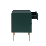 Gloria Two Drawer Night Stand Dark Green