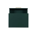 Gloria Two Drawer Night Stand Dark Green