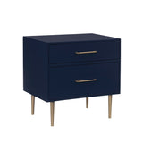 Gloria Two Drawer Night Stand Navy