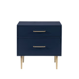 Gloria Two Drawer Night Stand Navy