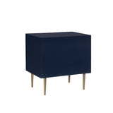 Gloria Two Drawer Night Stand Navy